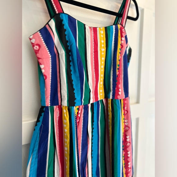 Yumi Rainbow Heart Stripe Dress! Size US:6 Uk:10 - Picture 6 of 7